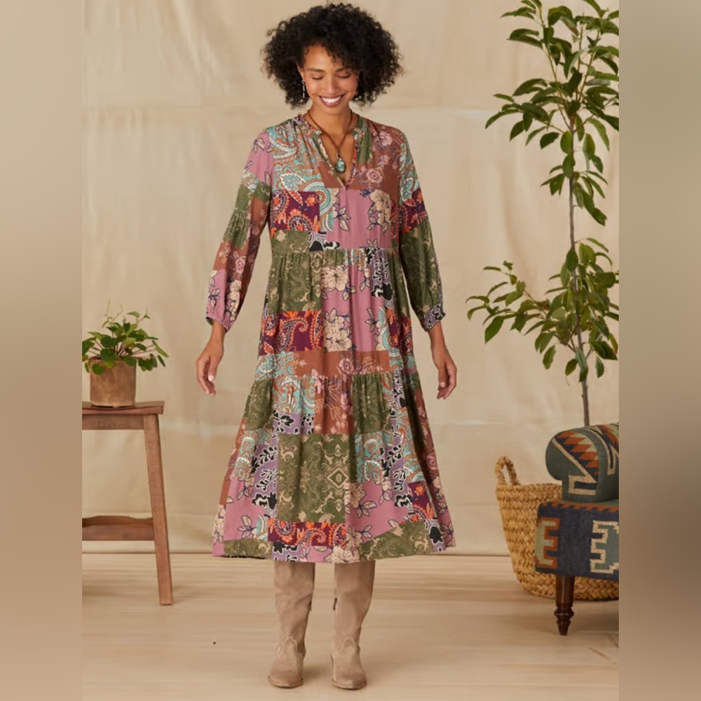 Tolani Patch Dress from Sundance Catalog